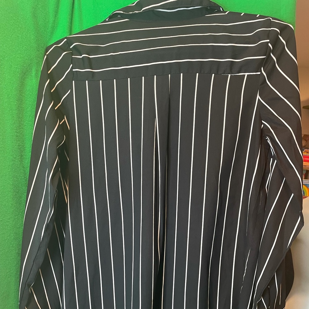 Boohoo Maternity striped shirt dress size 6